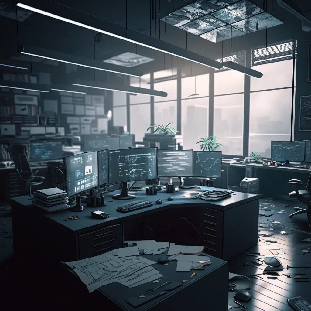 screege an ultra modern office in chaos because a cyberattack u 3bfbc176 5034 4bf1 9108 65e169f473c8