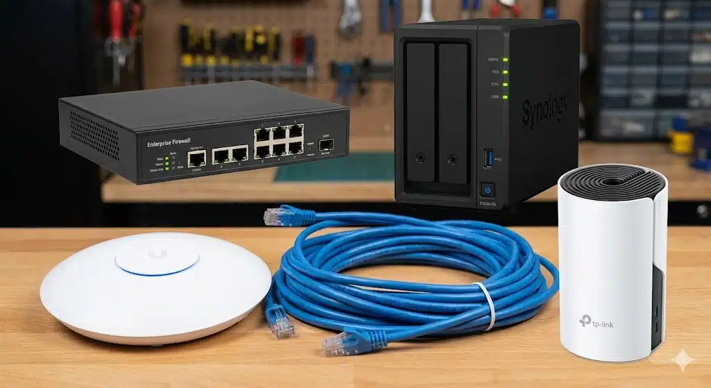 Tecnologías recomendadas para PYMES OPNsense  Synology UniFi y cableado CAT6
