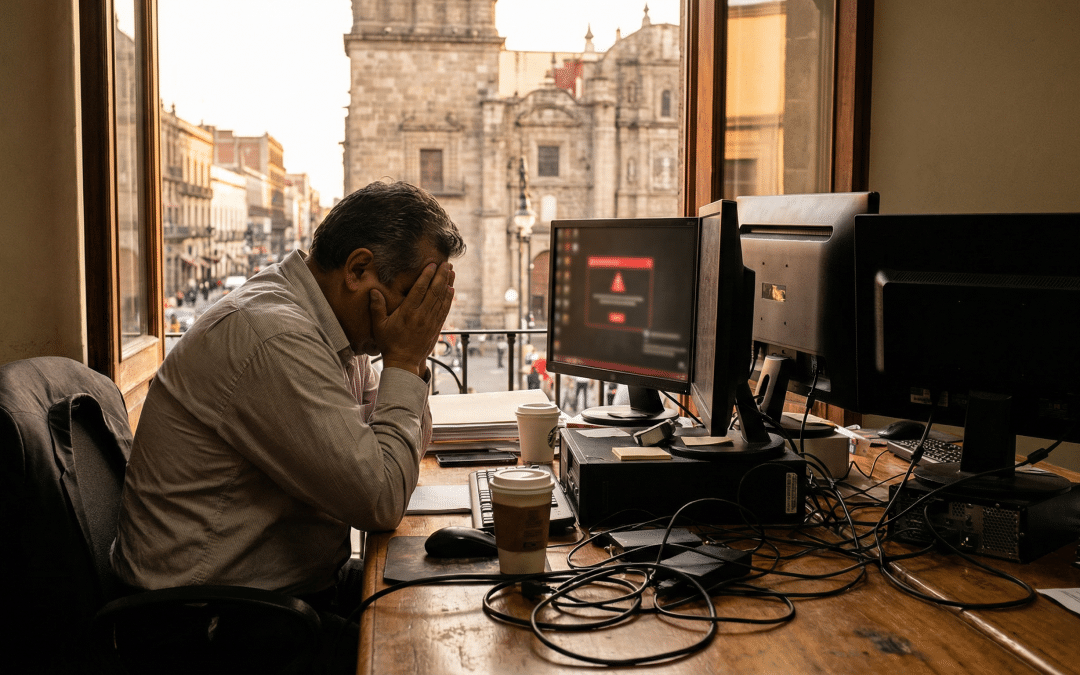 dueño de pyme desesperado no sirve su cpu